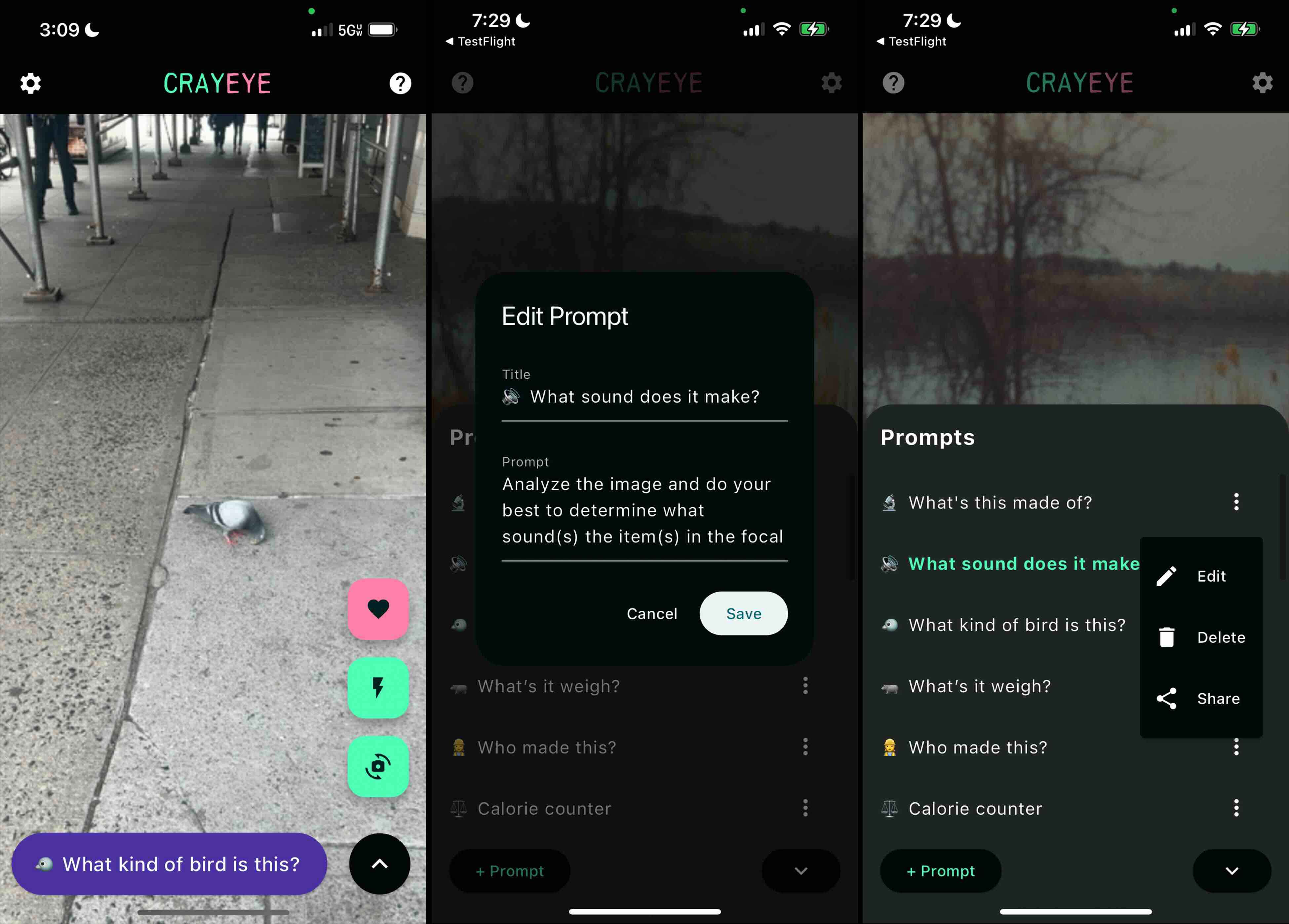 iPhone CrayEye Demo 1 alt text